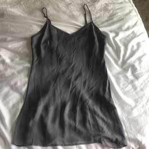 Gold Hawk sheer edge silk tunic